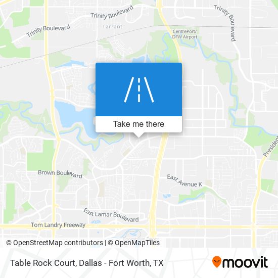 Table Rock Court map