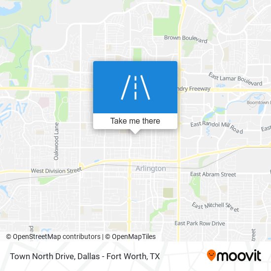 Town North Drive map