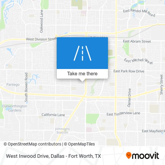 West Inwood Drive map