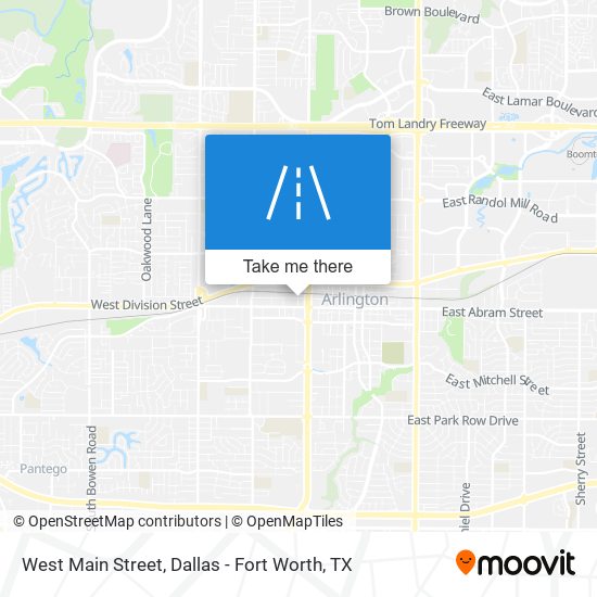 West Main Street map