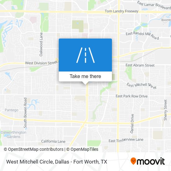 West Mitchell Circle map