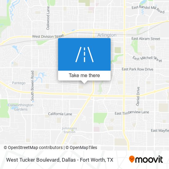 West Tucker Boulevard map