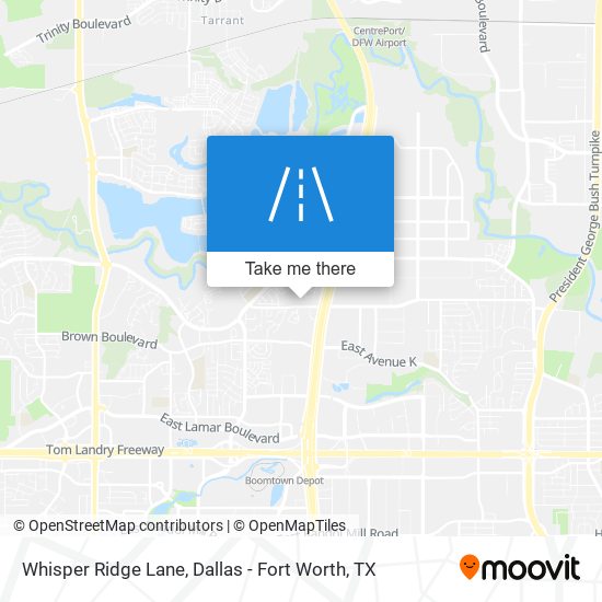 Mapa de Whisper Ridge Lane