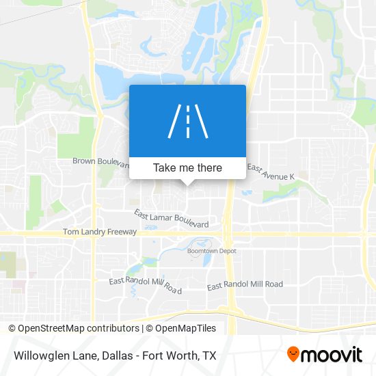 Willowglen Lane map