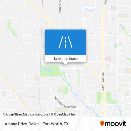 Mapa de Albany Drive