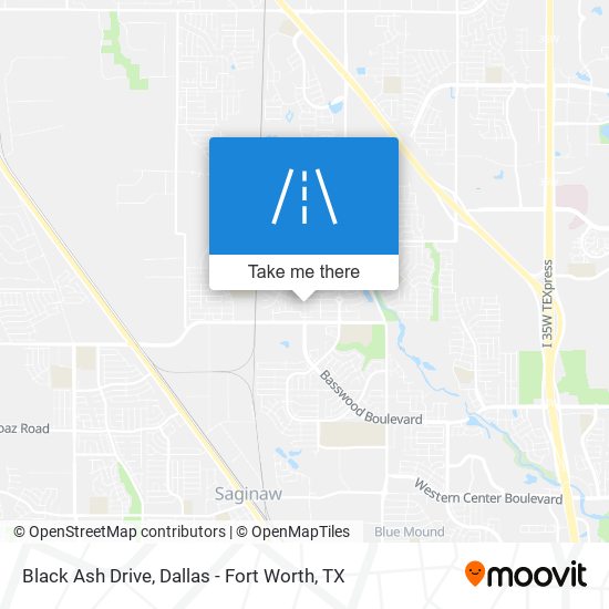 Black Ash Drive map