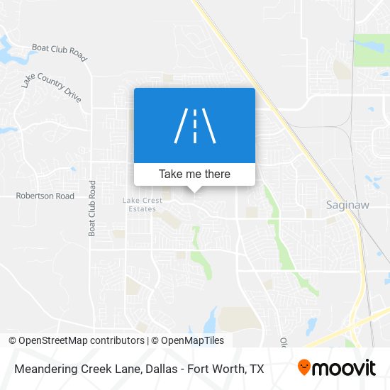 Mapa de Meandering Creek Lane