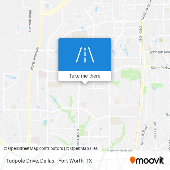 Tadpole Drive map