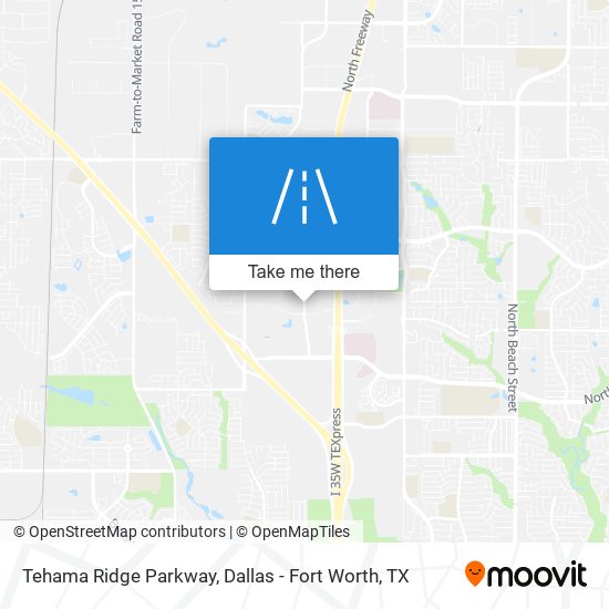 Tehama Ridge Parkway map