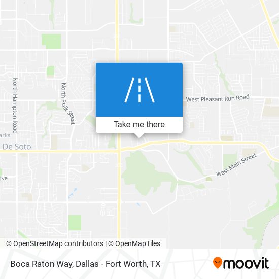 Boca Raton Way map