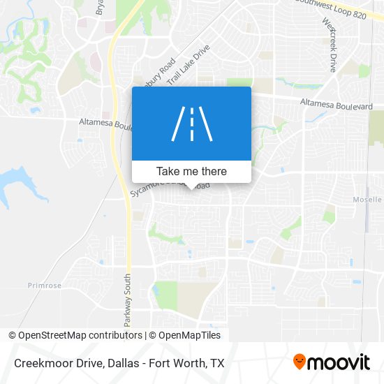 Mapa de Creekmoor Drive