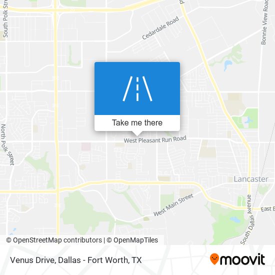 Venus Drive map