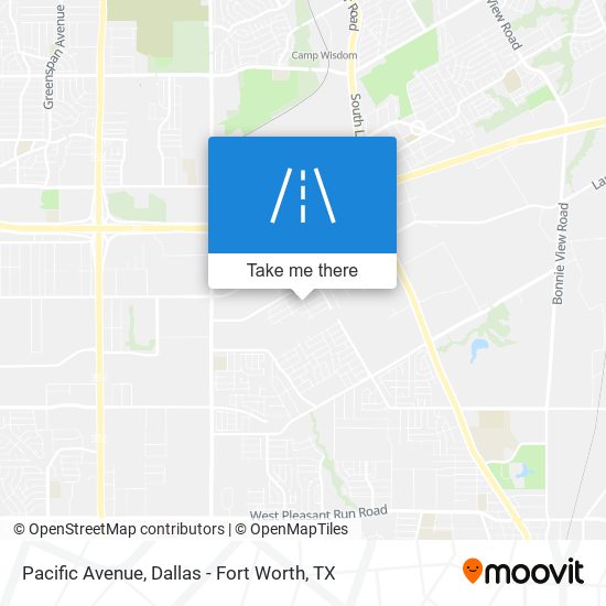 Pacific Avenue map