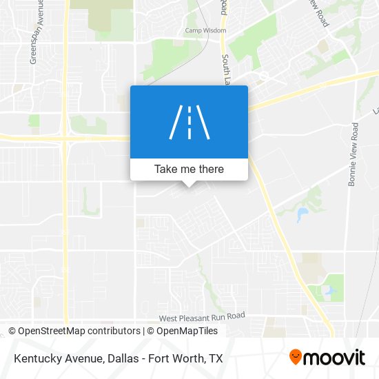 Kentucky Avenue map