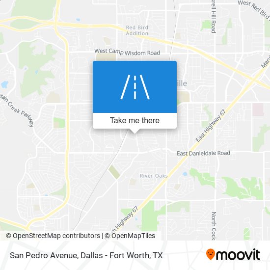 San Pedro Avenue map
