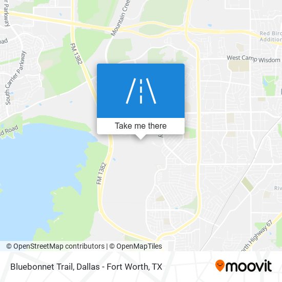 Bluebonnet Trail map