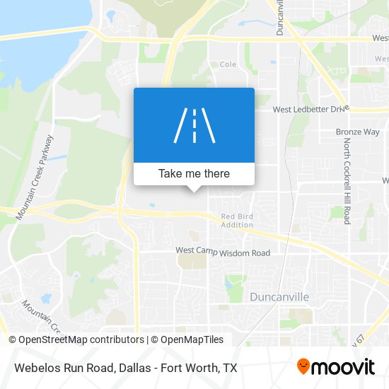 Mapa de Webelos Run Road