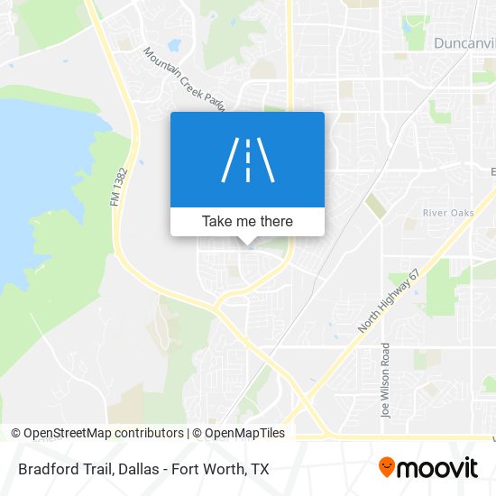 Mapa de Bradford Trail