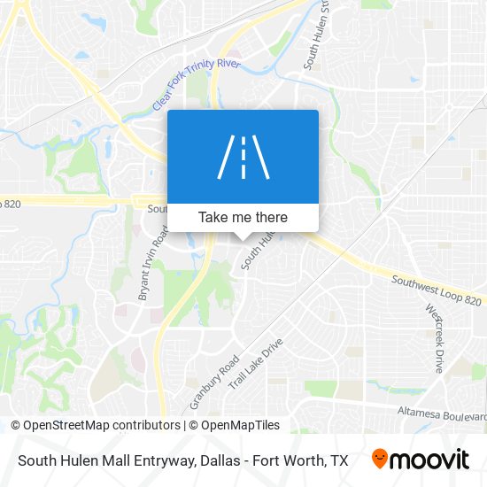 South Hulen Mall Entryway map