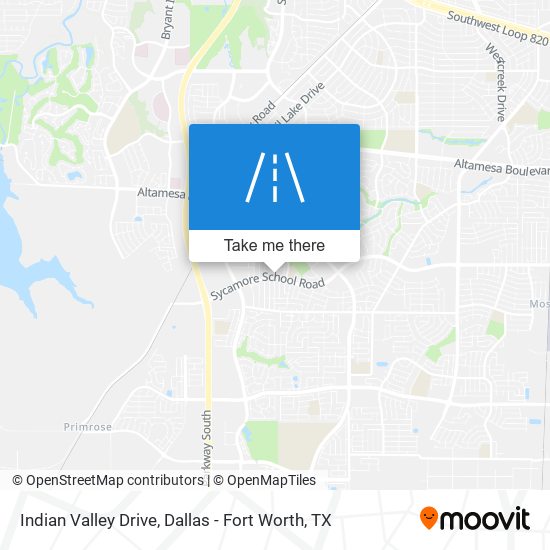 Indian Valley Drive map