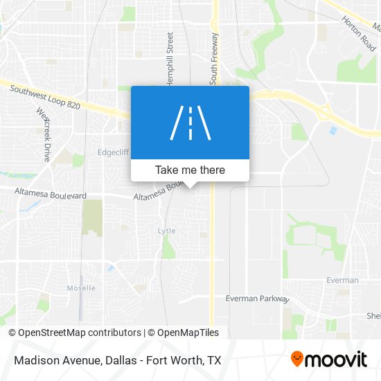 Madison Avenue map