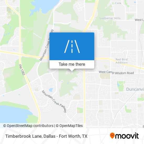 Timberbrook Lane map