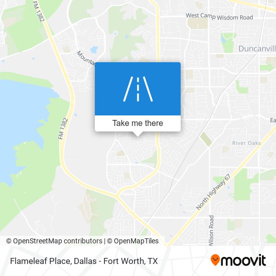 Mapa de Flameleaf Place