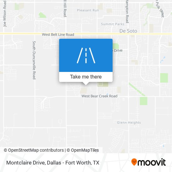 Mapa de Montclaire Drive