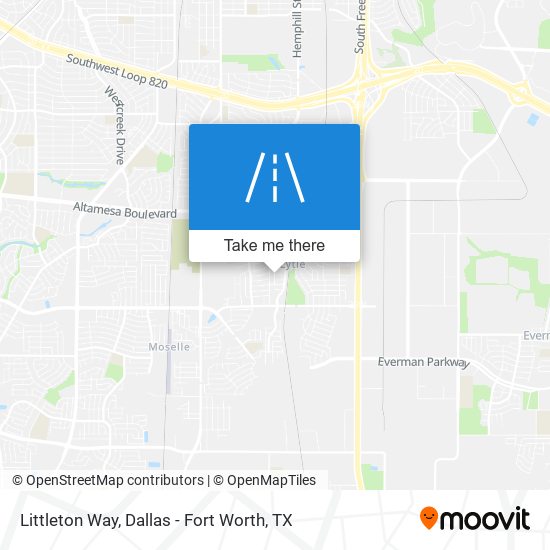 Littleton Way map
