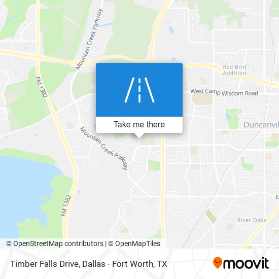 Timber Falls Drive map