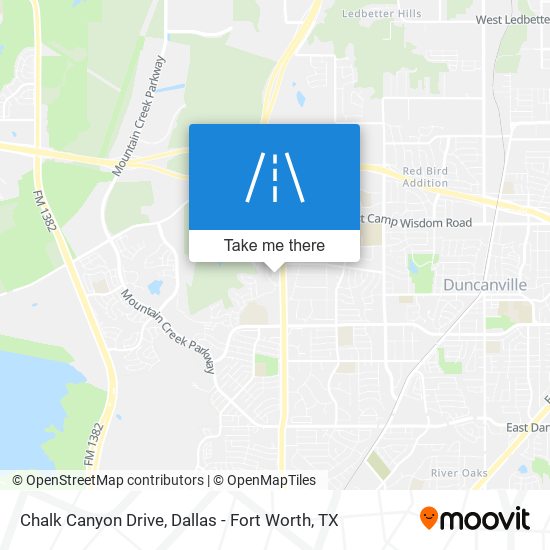 Chalk Canyon Drive map