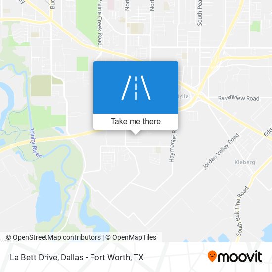 La Bett Drive map