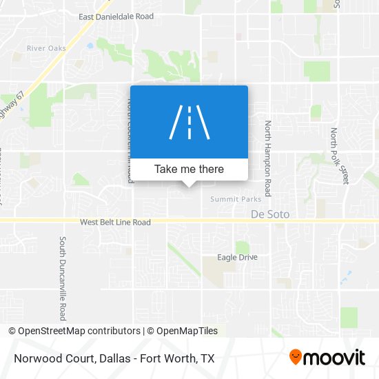 Mapa de Norwood Court