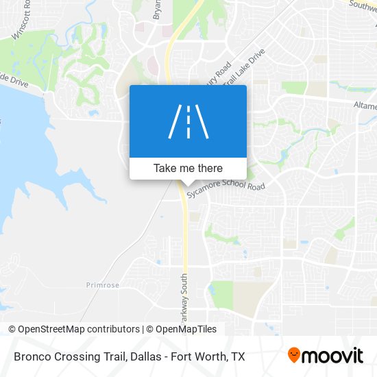 Bronco Crossing Trail map