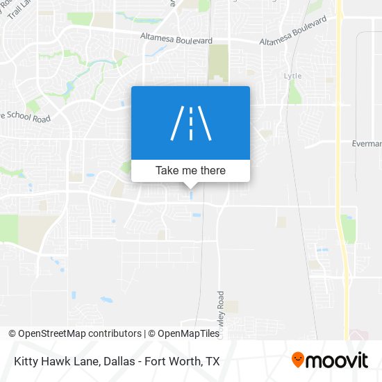Kitty Hawk Lane map