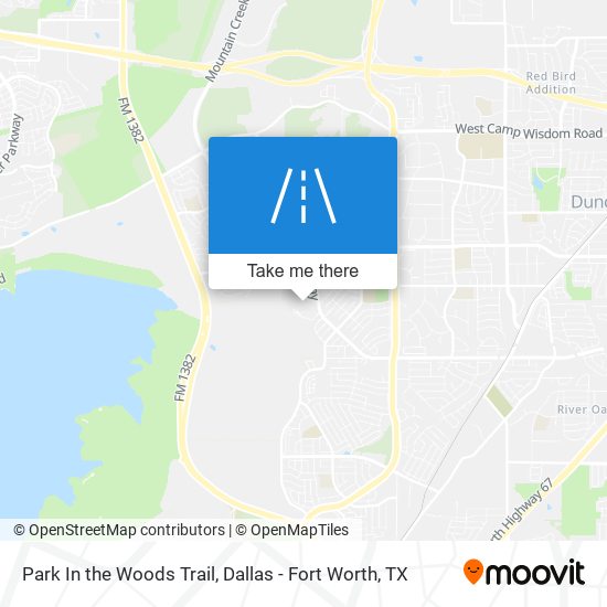 Mapa de Park In the Woods Trail