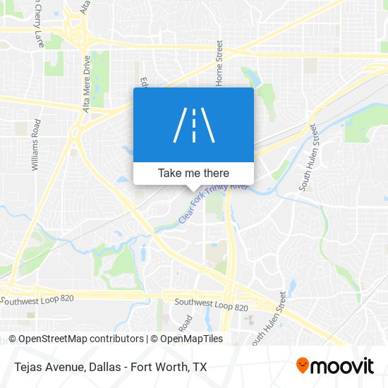 Tejas Avenue map