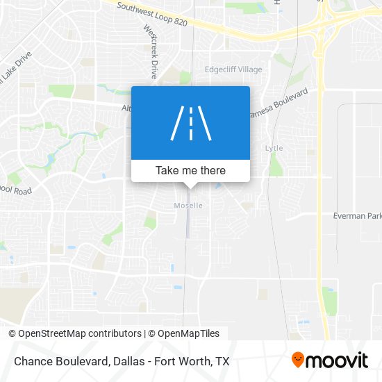 Chance Boulevard map