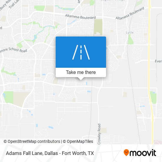 Adams Fall Lane map