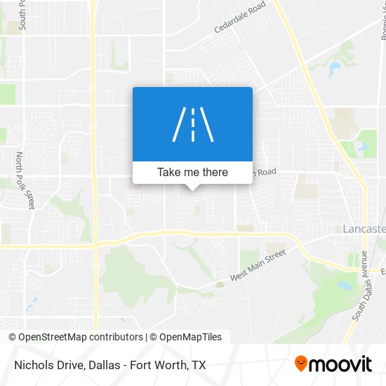 Nichols Drive map