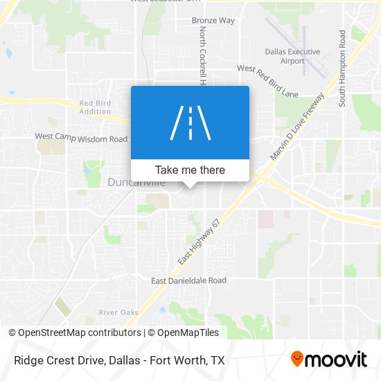 Ridge Crest Drive map