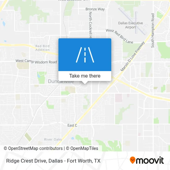 Ridge Crest Drive map
