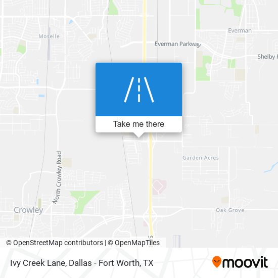 Ivy Creek Lane map