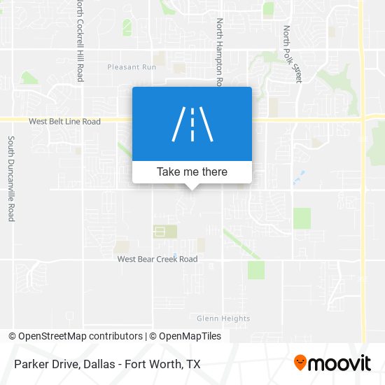 Parker Drive map