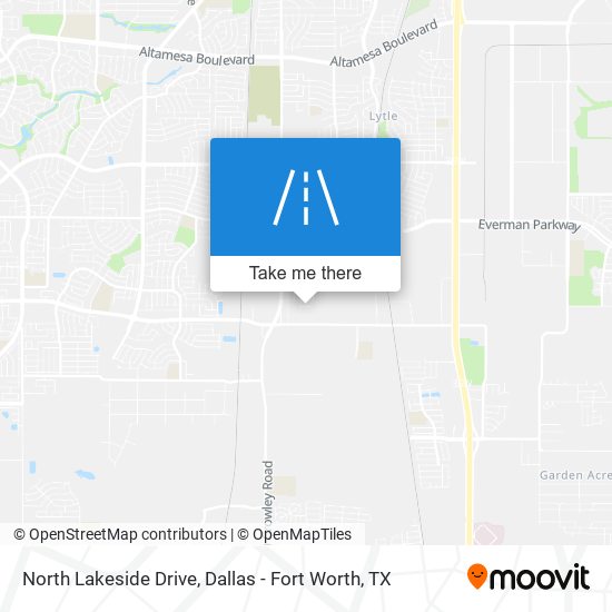 North Lakeside Drive map