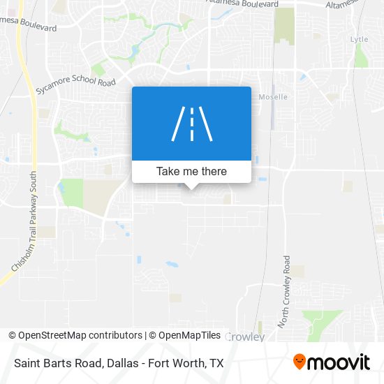Saint Barts Road map