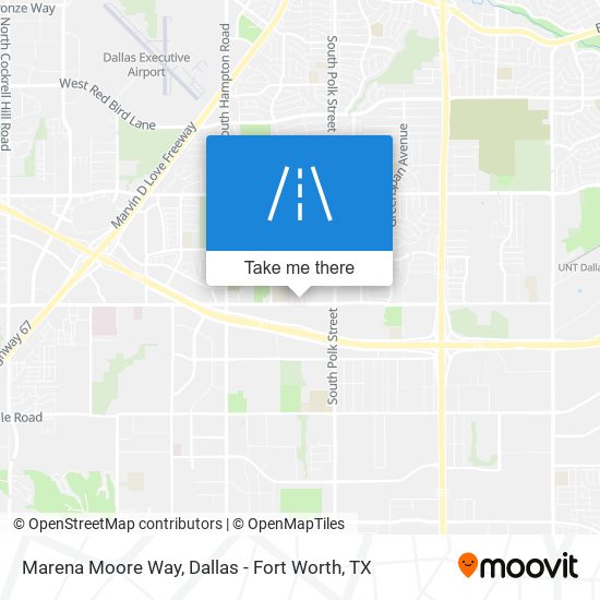 Marena Moore Way map