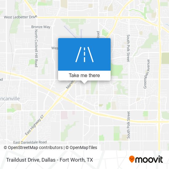 Traildust Drive map