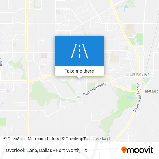 Overlook Lane map