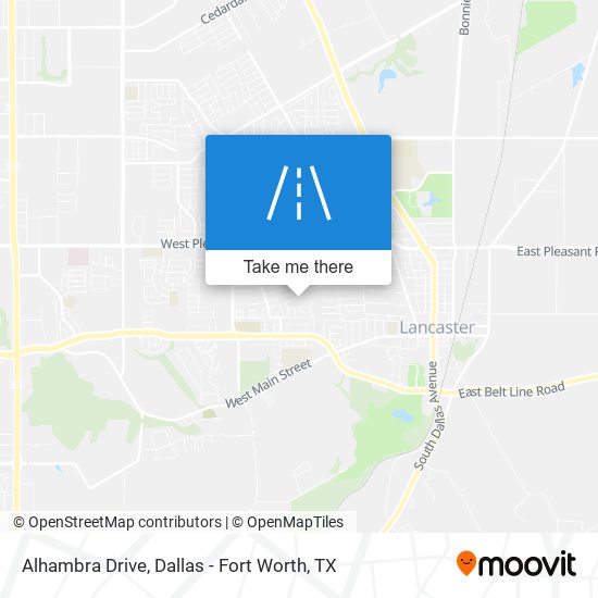 Alhambra Drive map